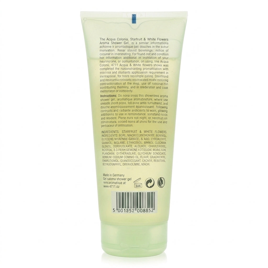 Shower gel tube — Studio - Back View | Generated by Modelize