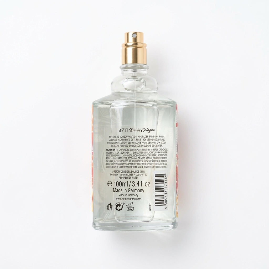 Eau De Cologne Spray — Flat Lay - Back | Generated by Modelize