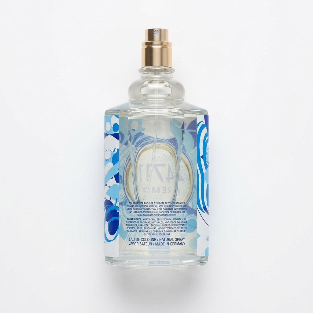 Eau De Cologne Spray — Flat Lay - Back | Generated by Modelize