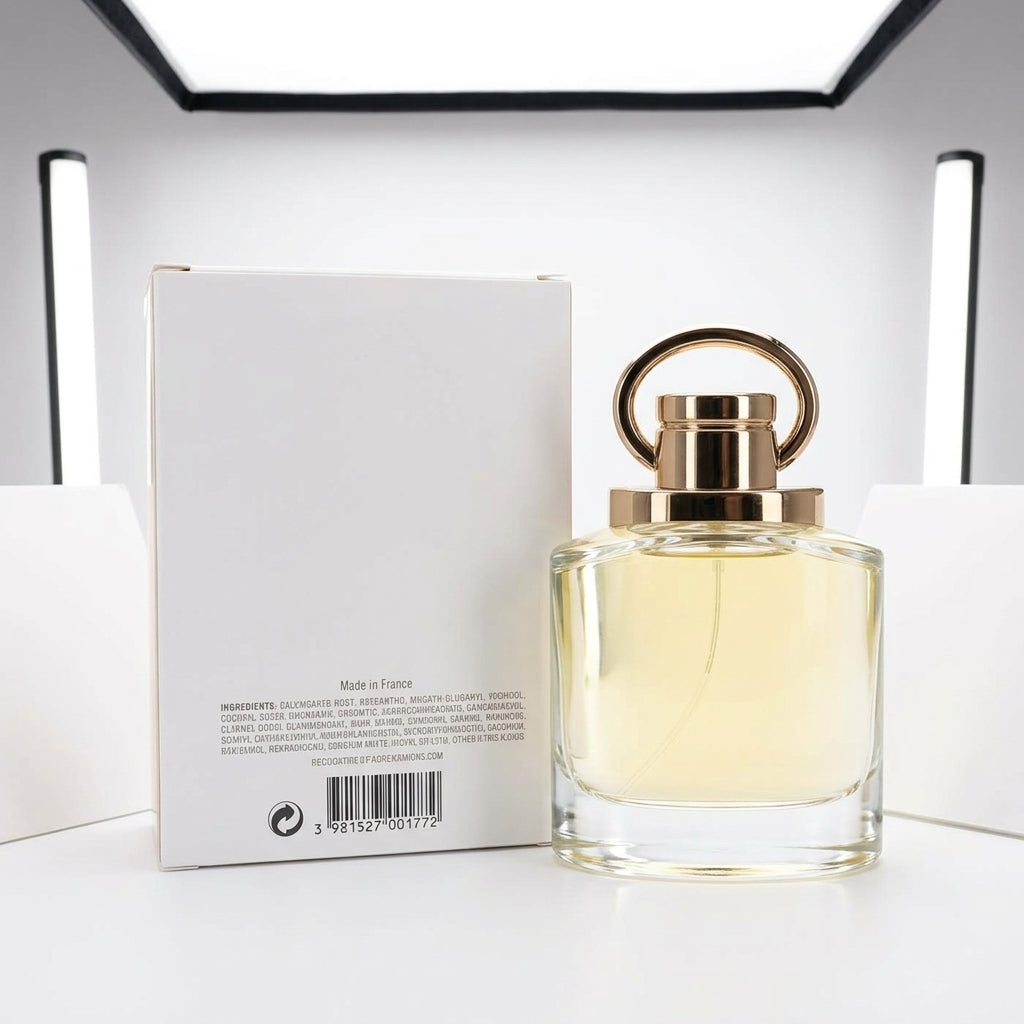 Eau De Parfum fragrance — Studio - Back View | Generated by Modelize