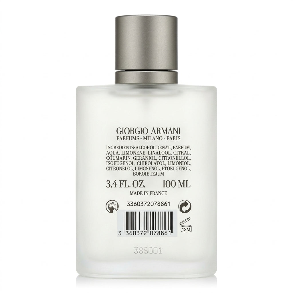Fragrance bottle — Studio - Back View | Generated by Modelize