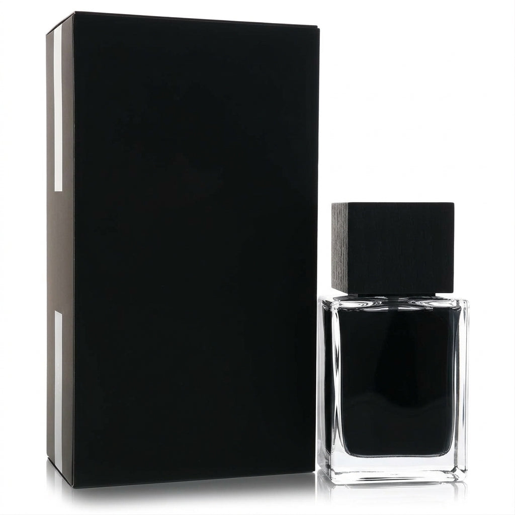 Fragrance bottle and packaging — Studio - Back View | Generated by Modelize