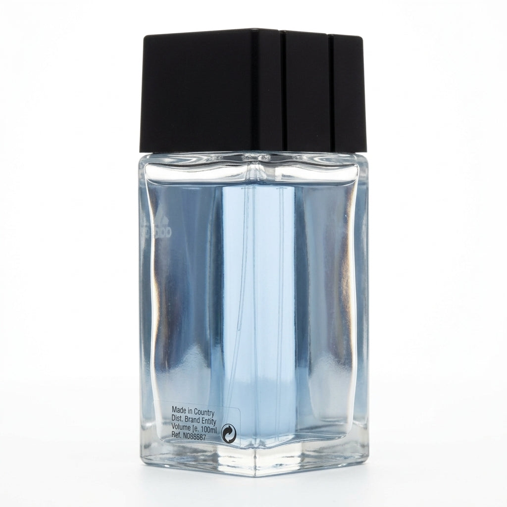 Fragrance bottle — Studio - Back View | Generated by Modelize