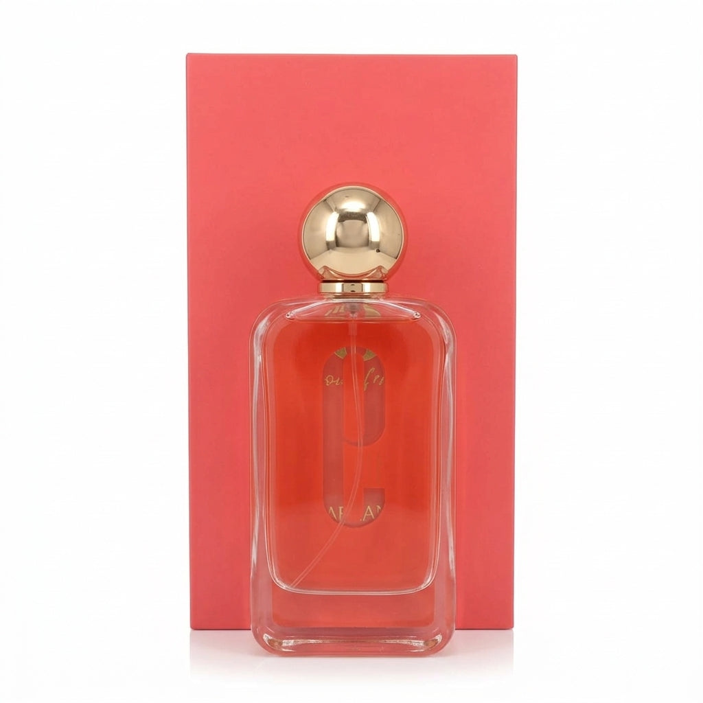 Perfume and Box — Studio - Back View | Generated by Modelize