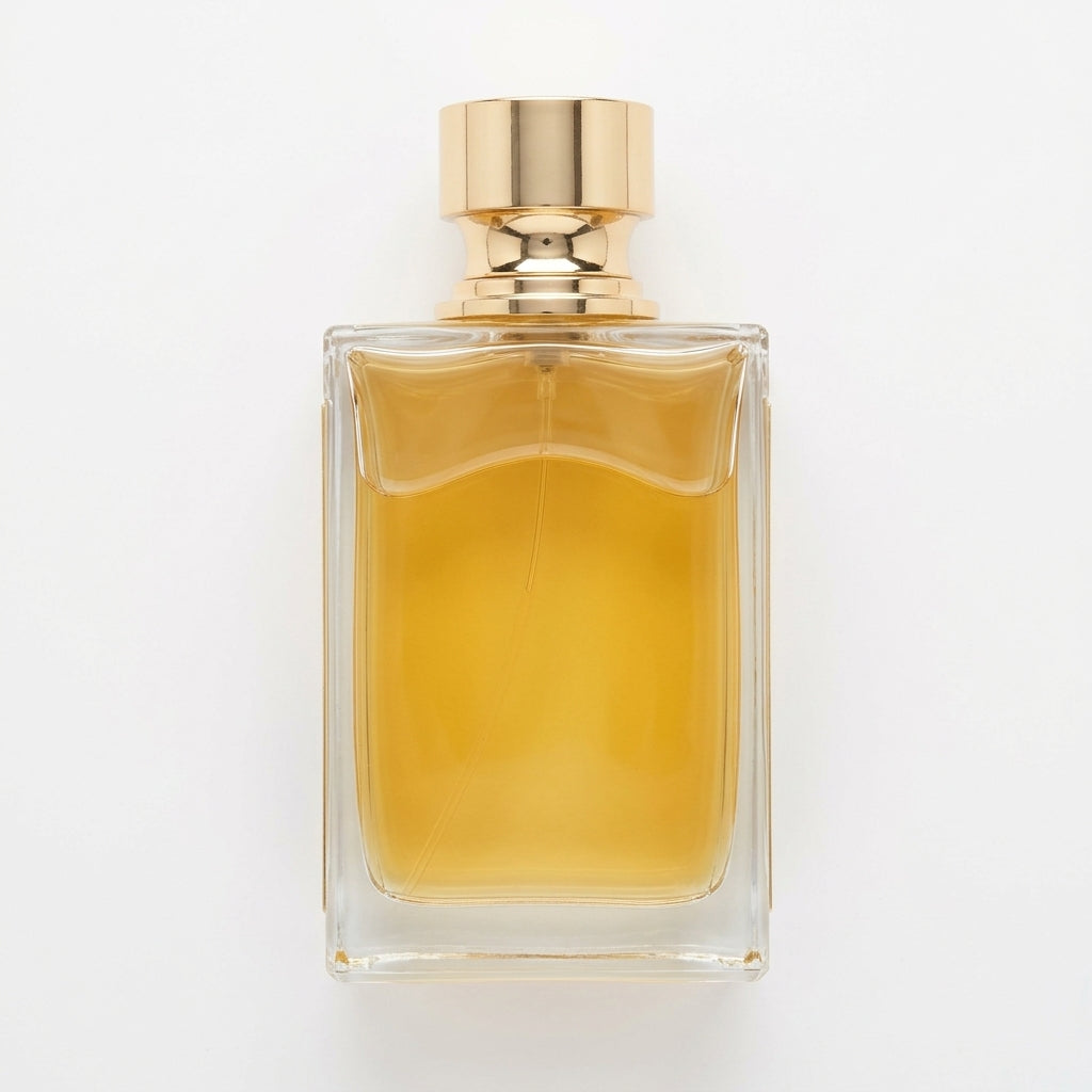 Perfume Bottle — Flat Lay - Back | Generated by Modelize