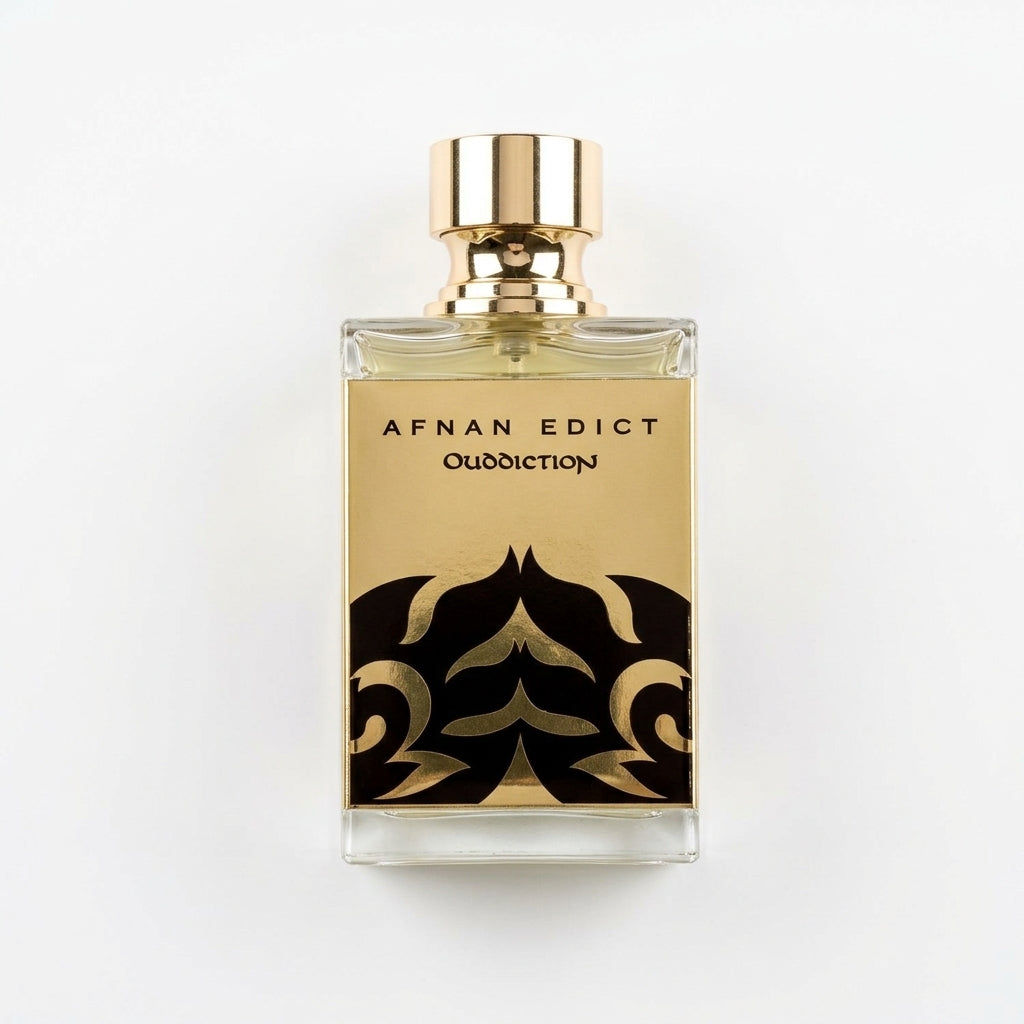Perfume / Fragrance — Flat Lay - Front | Generated by Modelize