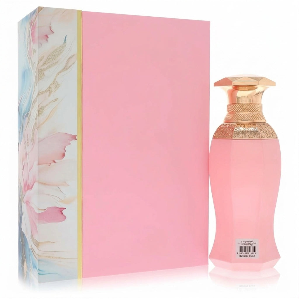 Perfume bottle and packaging — Studio - Back View | Generated by Modelize