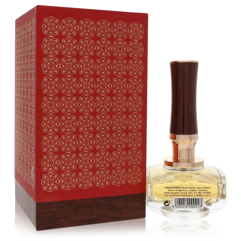 Perfume bottle and packaging — Studio - Back View | Generated by Modelize