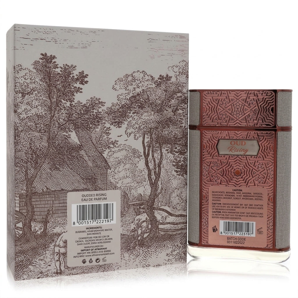 Perfume and box — Studio - Back View | Generated by Modelize