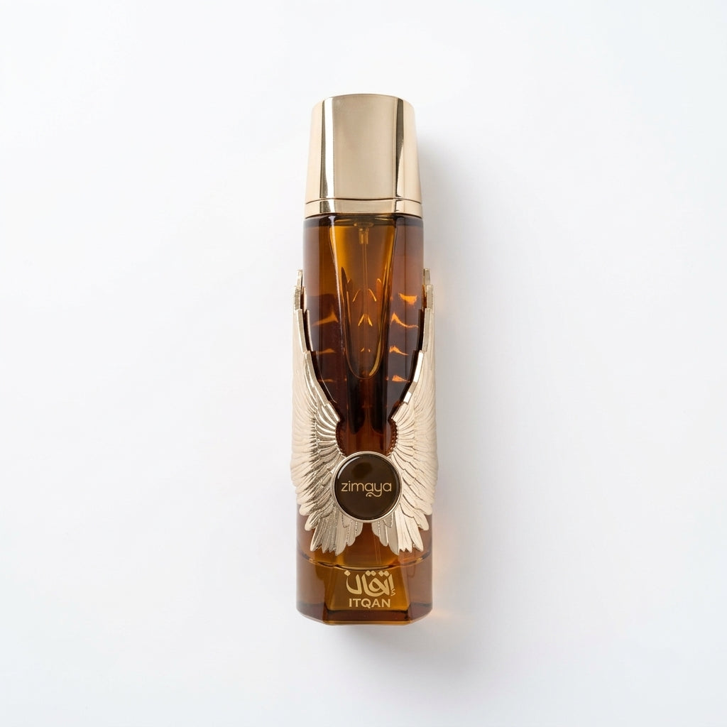 Fragrance bottle — Flat Lay - Front | Generated by Modelize