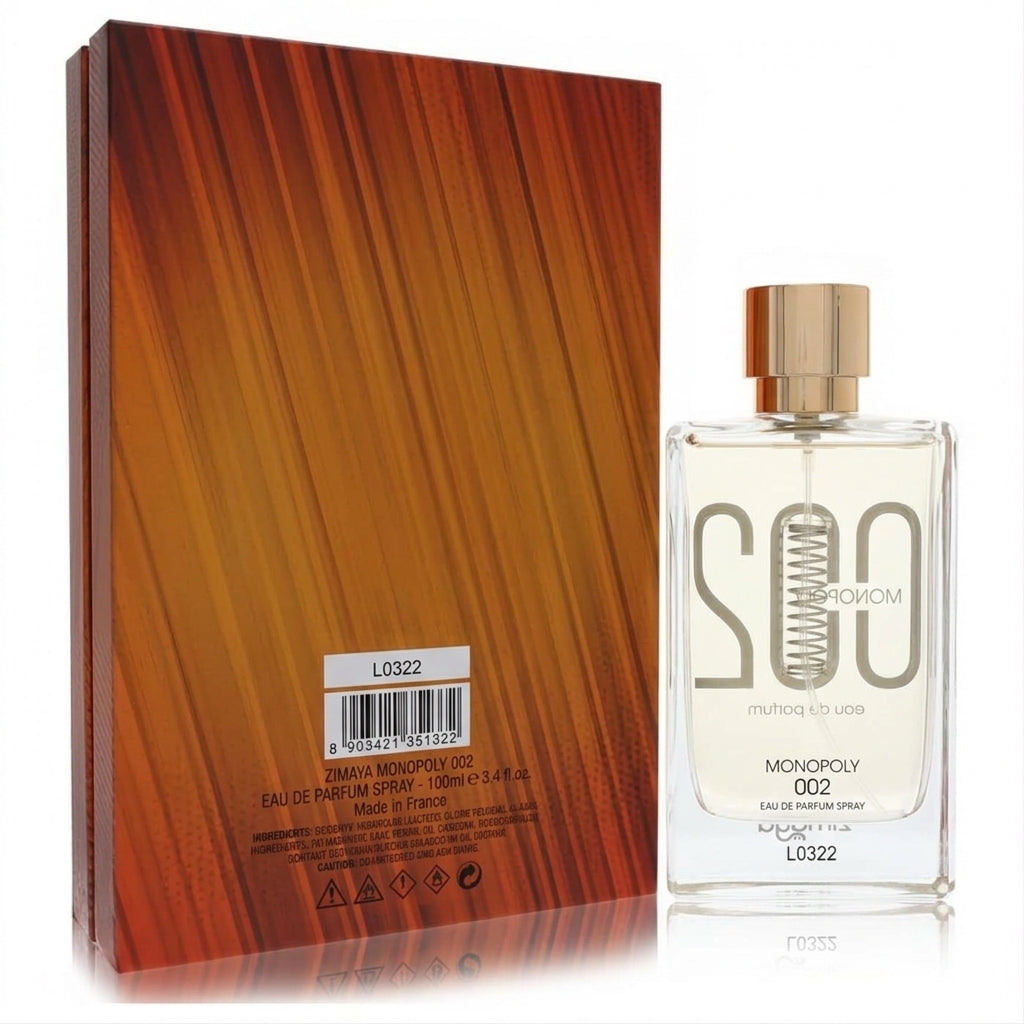 Eau De Parfum Spray and Packaging — Studio - Back View | Generated by Modelize