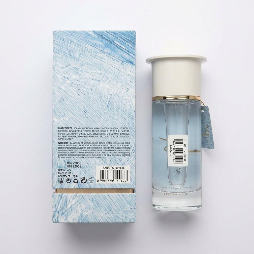 Eau De Parfum Spray — Flat Lay - Back | Generated by Modelize