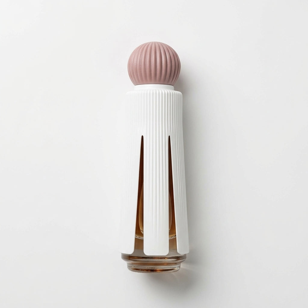 Perfume bottle — Flat Lay - Back | Generated by Modelize