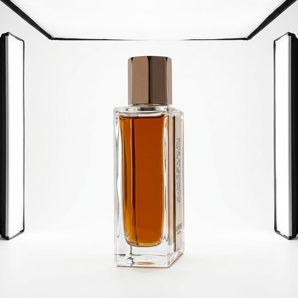 Eau De Toilette Fragrance — Studio - Side View | Generated by Modelize