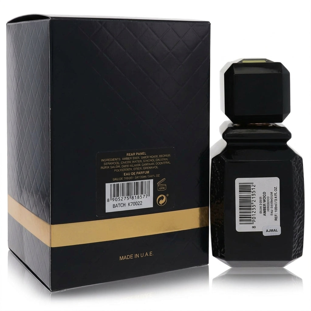 Fragrance bottle and packaging box — Studio - Back View | Generated by Modelize