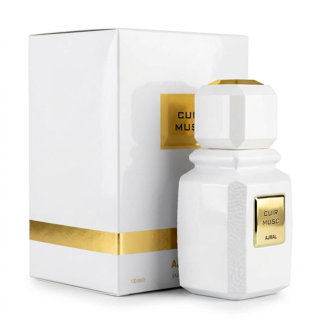 Perfume and Box — Studio - Side View | Generated by Modelize