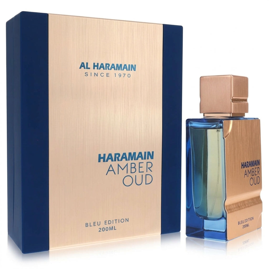 Fragrance bottle and presentation box — Studio - Side View | Generated by Modelize