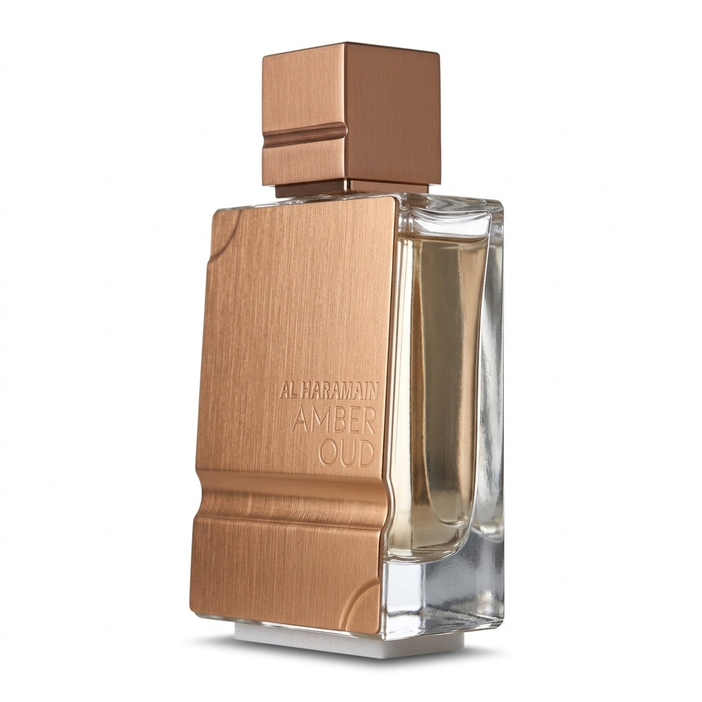 Fragrance bottle — Studio - Side View | Generated by Modelize