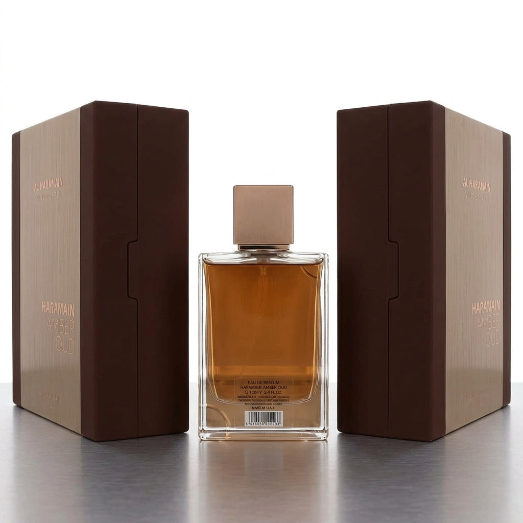 Fragrance set — Studio - Back View | Generated by Modelize