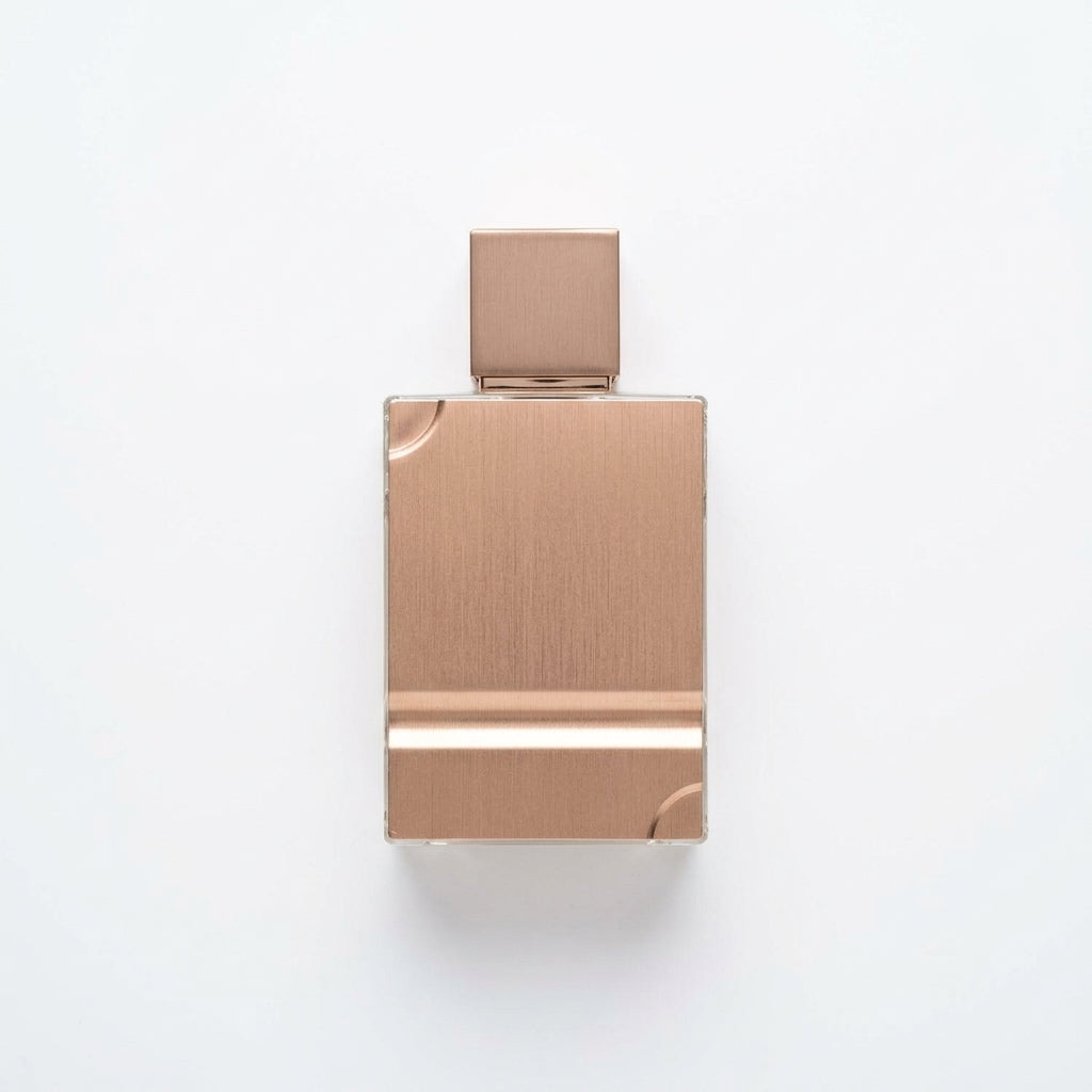 Perfume bottle — Flat Lay - Back | Generated by Modelize