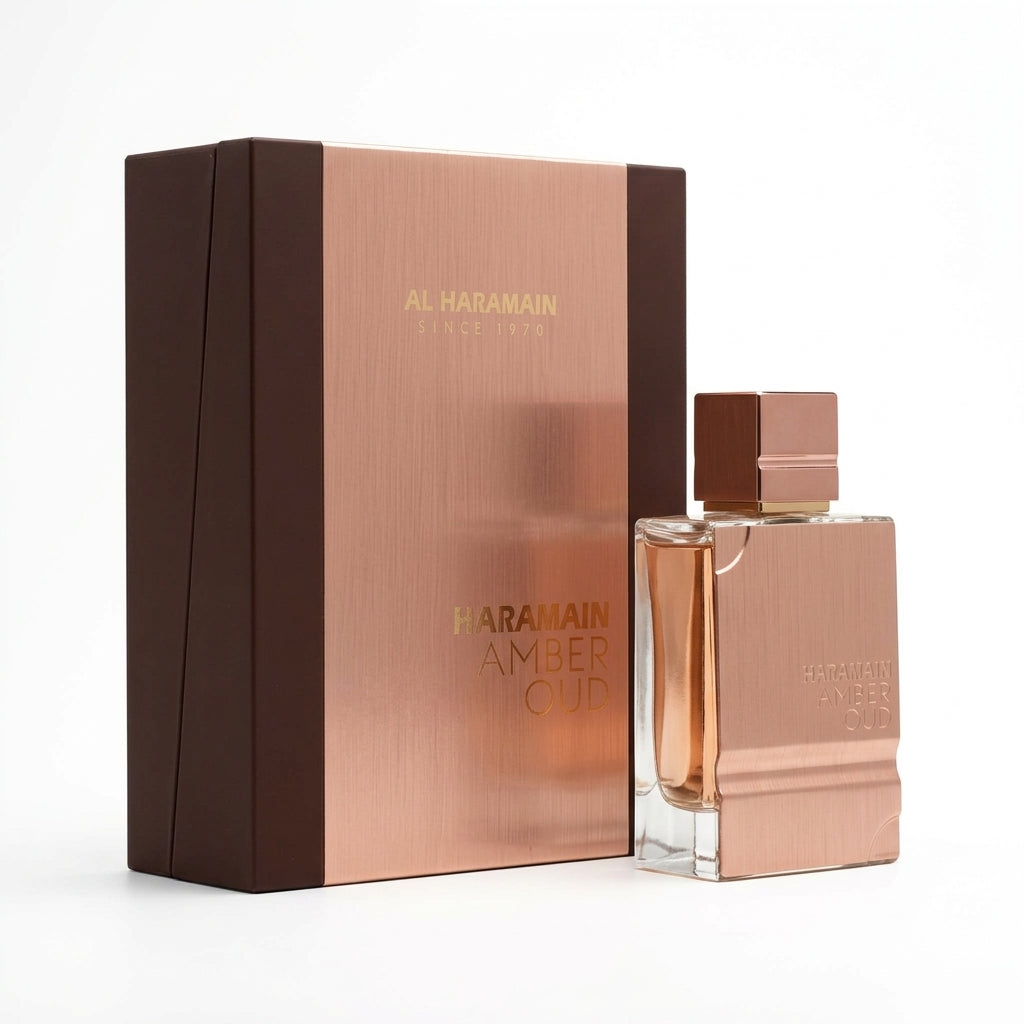 Eau De Parfum fragrance set — Studio - Side View | Generated by Modelize