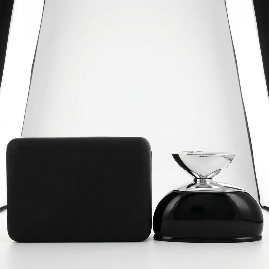 Perfume and Box Set — Studio - Back View | Generated by Modelize