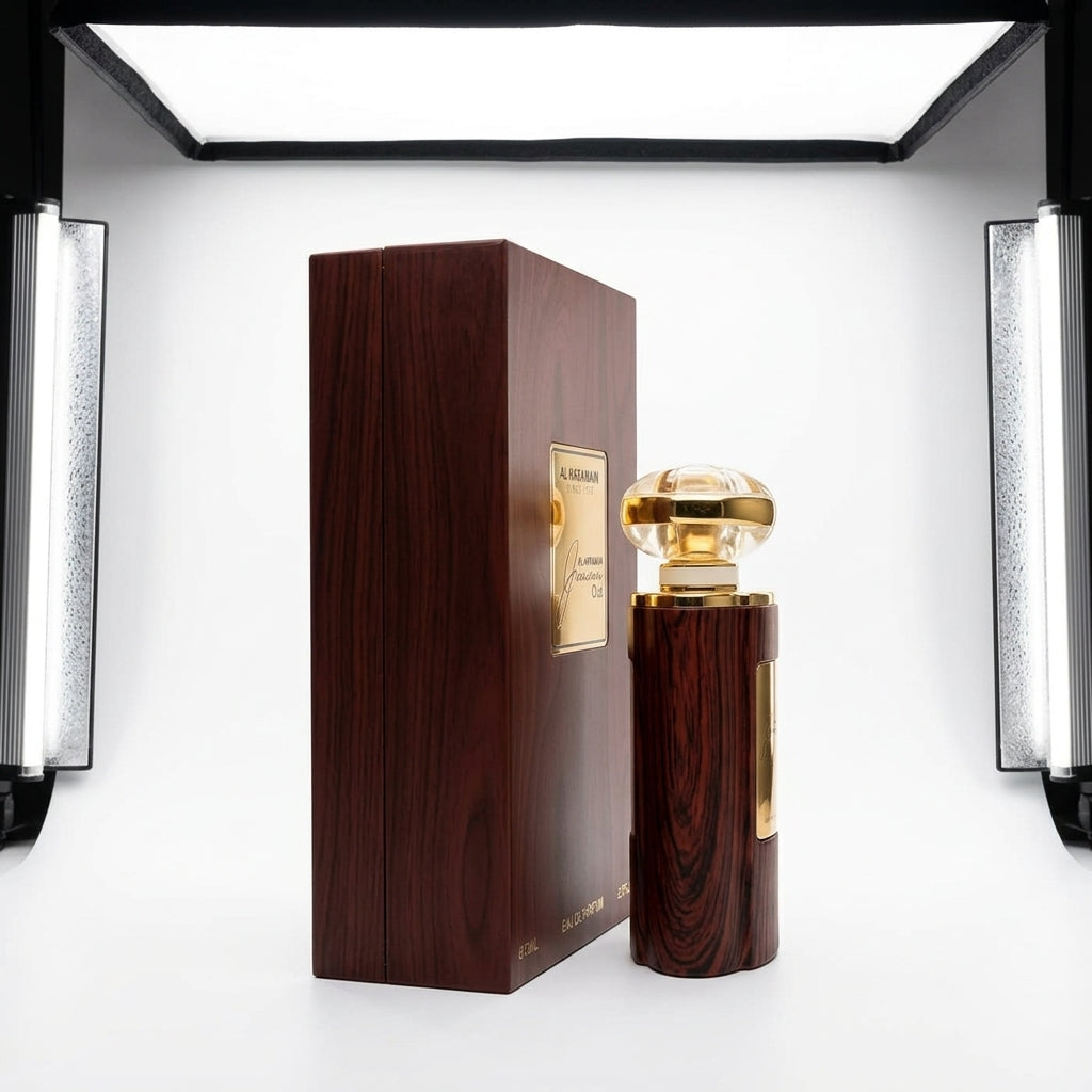 Eau De Parfum — Studio - Side View | Generated by Modelize