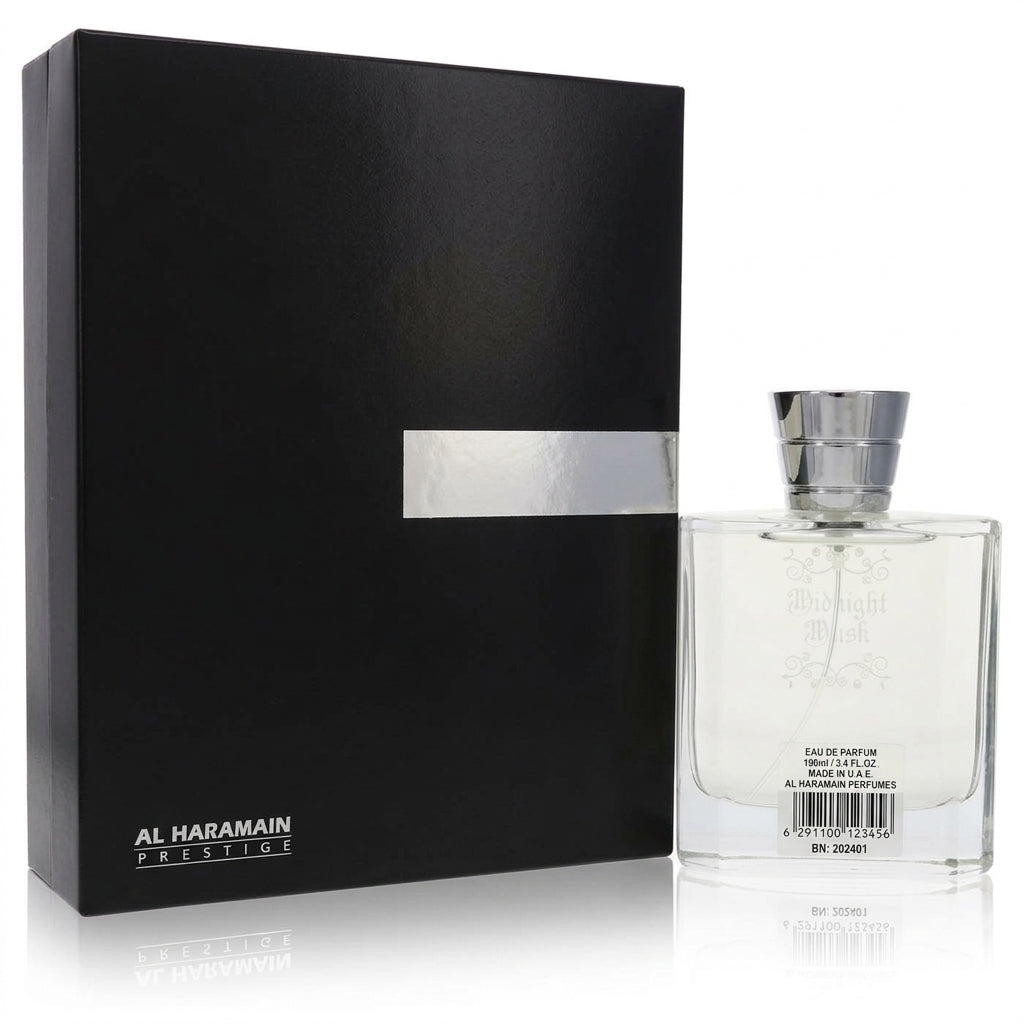Fragrance bottle and packaging — Studio - Back View | Generated by Modelize