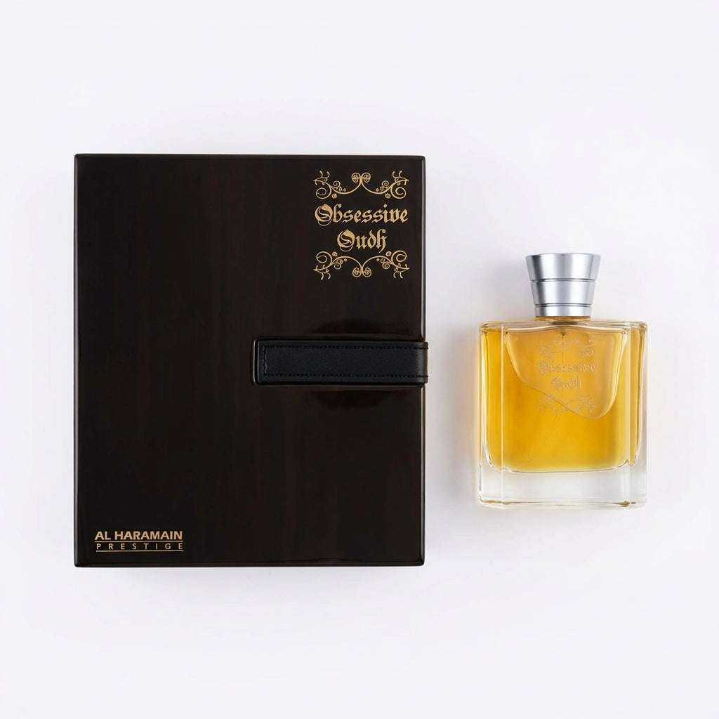 Luxury fragrance set — Flat Lay - Front | Generated by Modelize