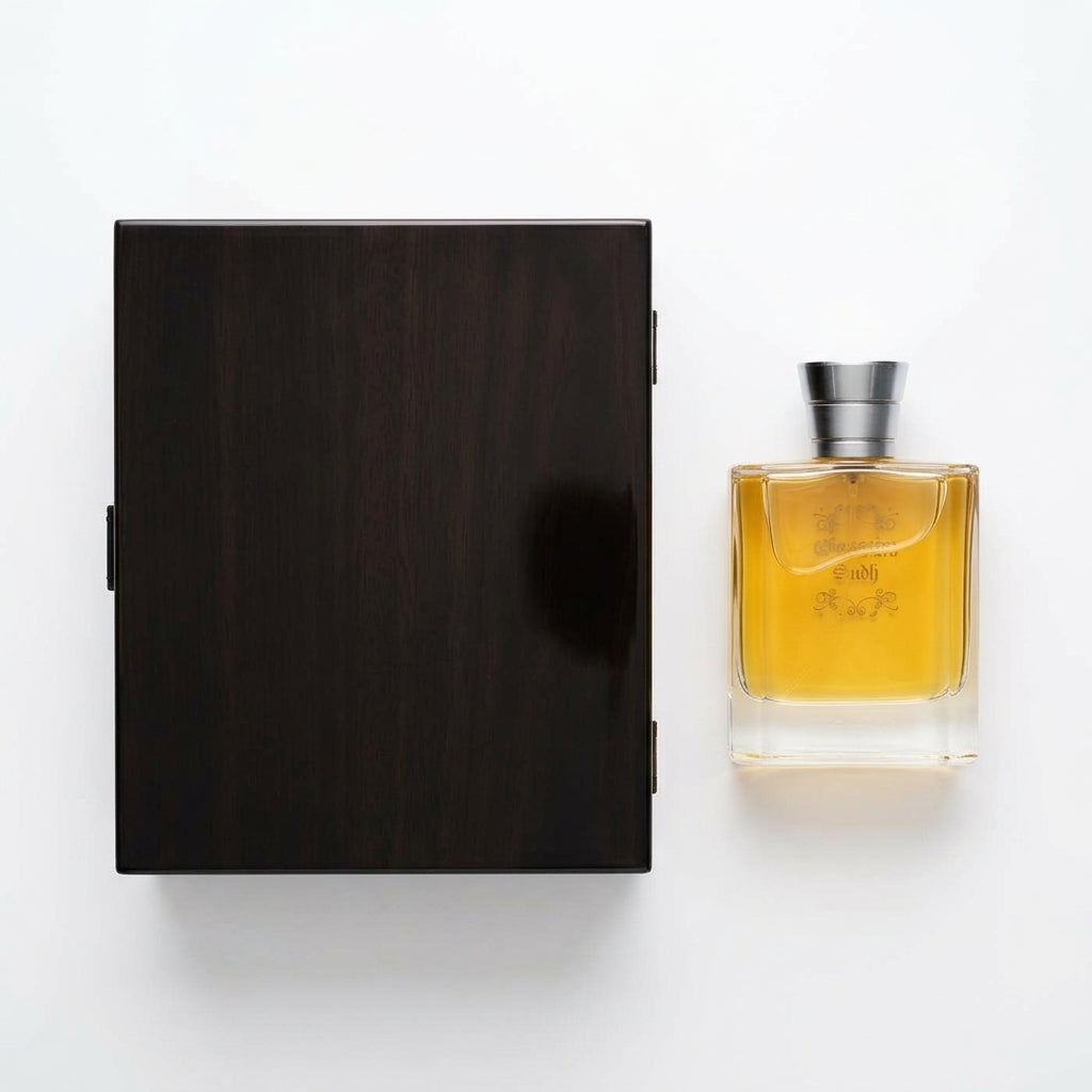 Luxury Fragrance Set — Flat Lay - Back | Generated by Modelize