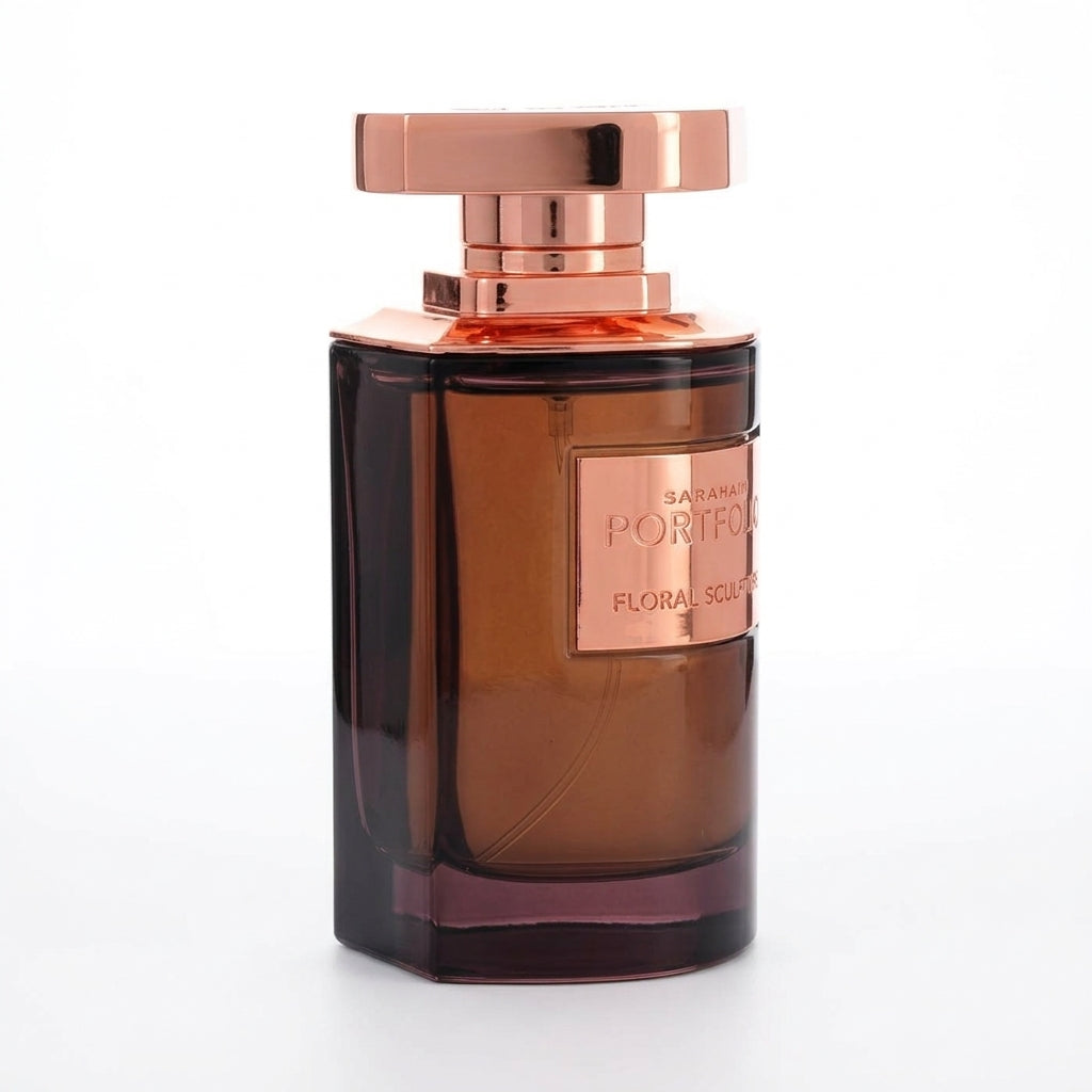 Perfume bottle — Studio - Side View | Generated by Modelize