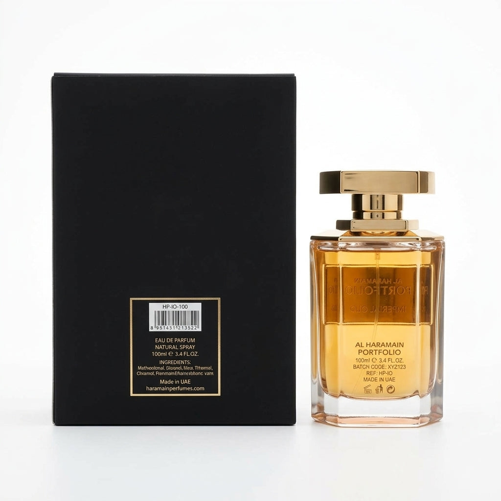 Luxury Fragrance Set — Studio - Back View | Generated by Modelize