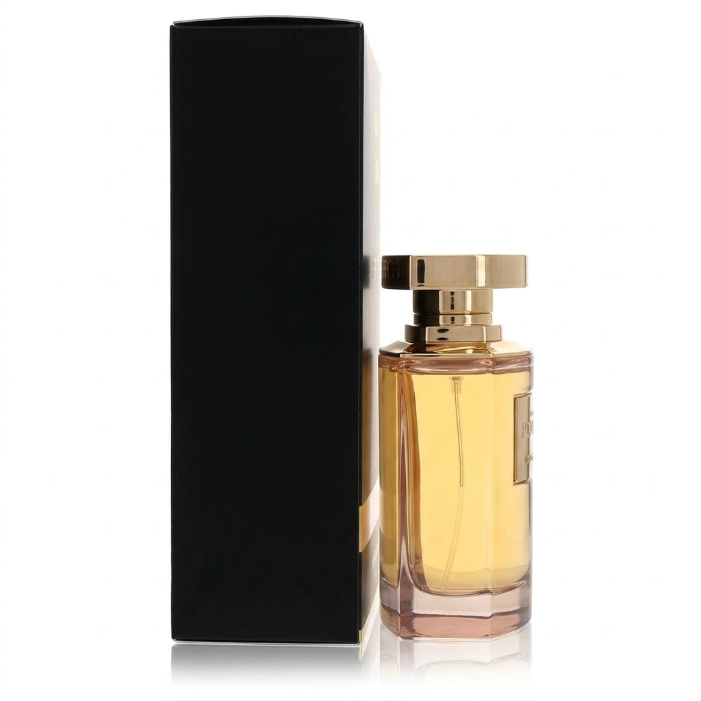 Fragrance bottle and packaging box — Studio - Side View | Generated by Modelize