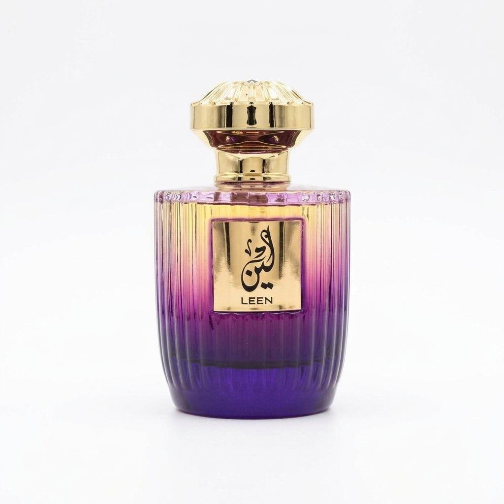 Perfume Bottle — Flat Lay - Front | Generated by Modelize