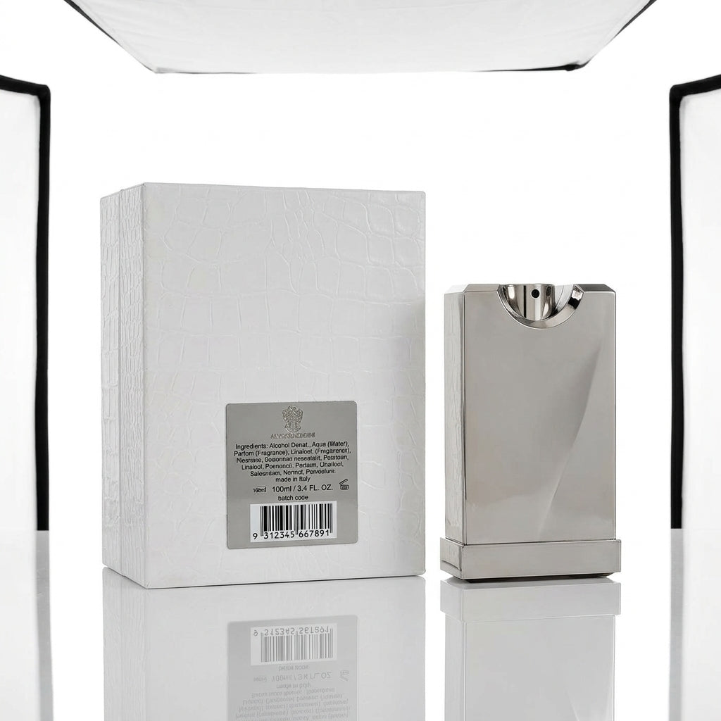 Luxury Eau De Parfum — Studio - Back View | Generated by Modelize