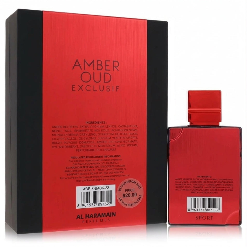 Fragrance bottle and display box — Studio - Back View | Generated by Modelize