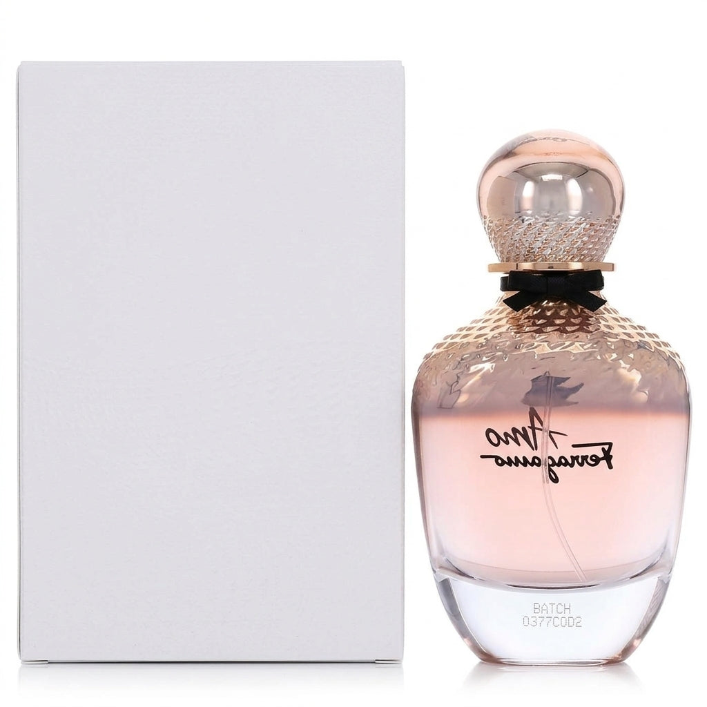 Eau De Parfum perfume bottle and box — Studio - Back View | Generated by Modelize