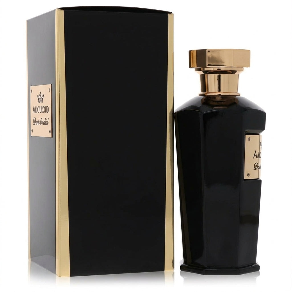 Eau De Parfum fragrance bottle and packaging — Studio - Side View | Generated by Modelize