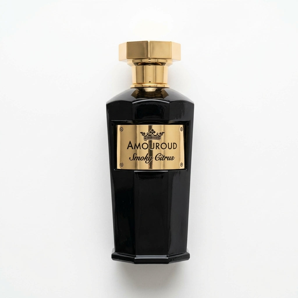 Fragrance Bottle — Flat Lay - Front | Generated by Modelize