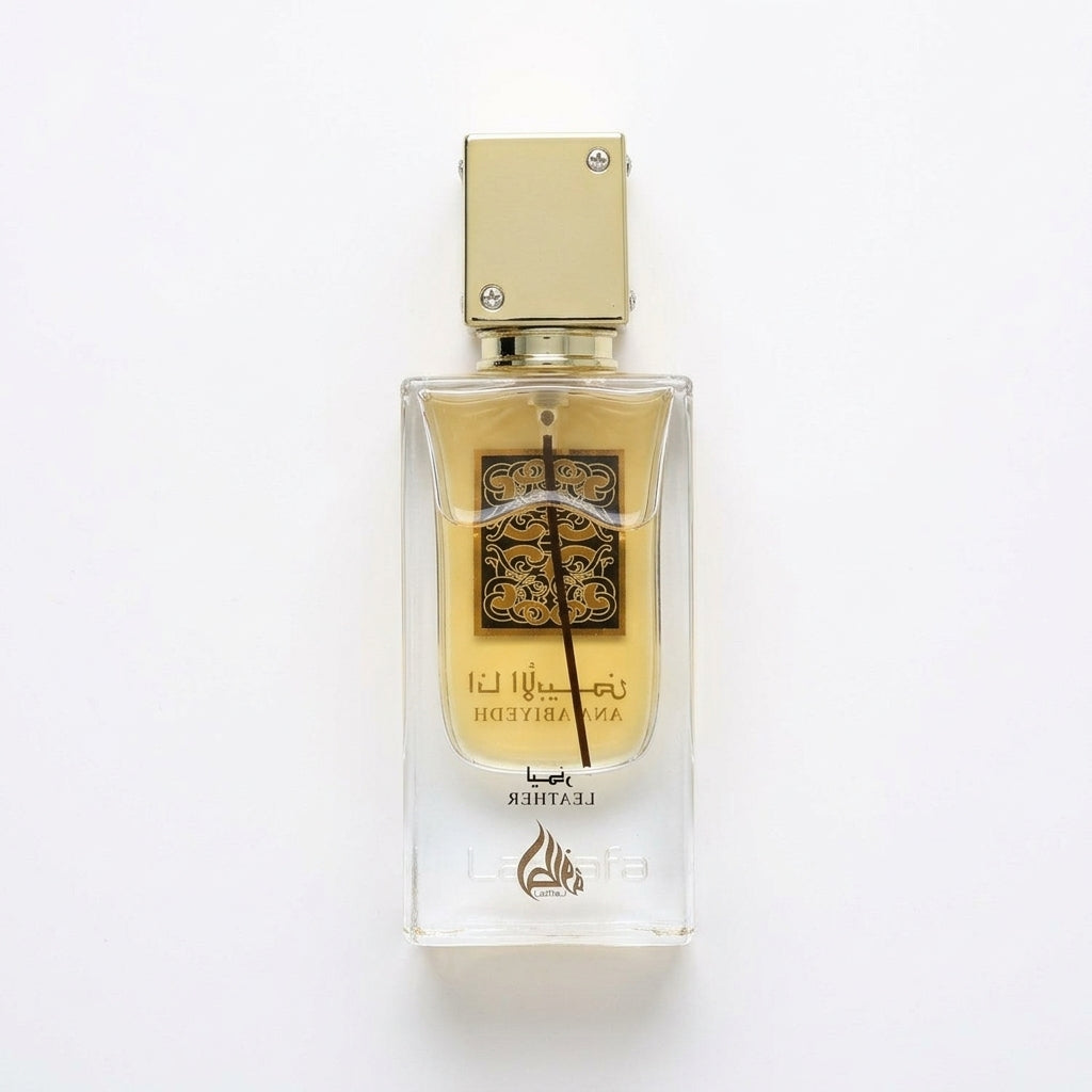 Perfume Bottle — Flat Lay - Back | Generated by Modelize