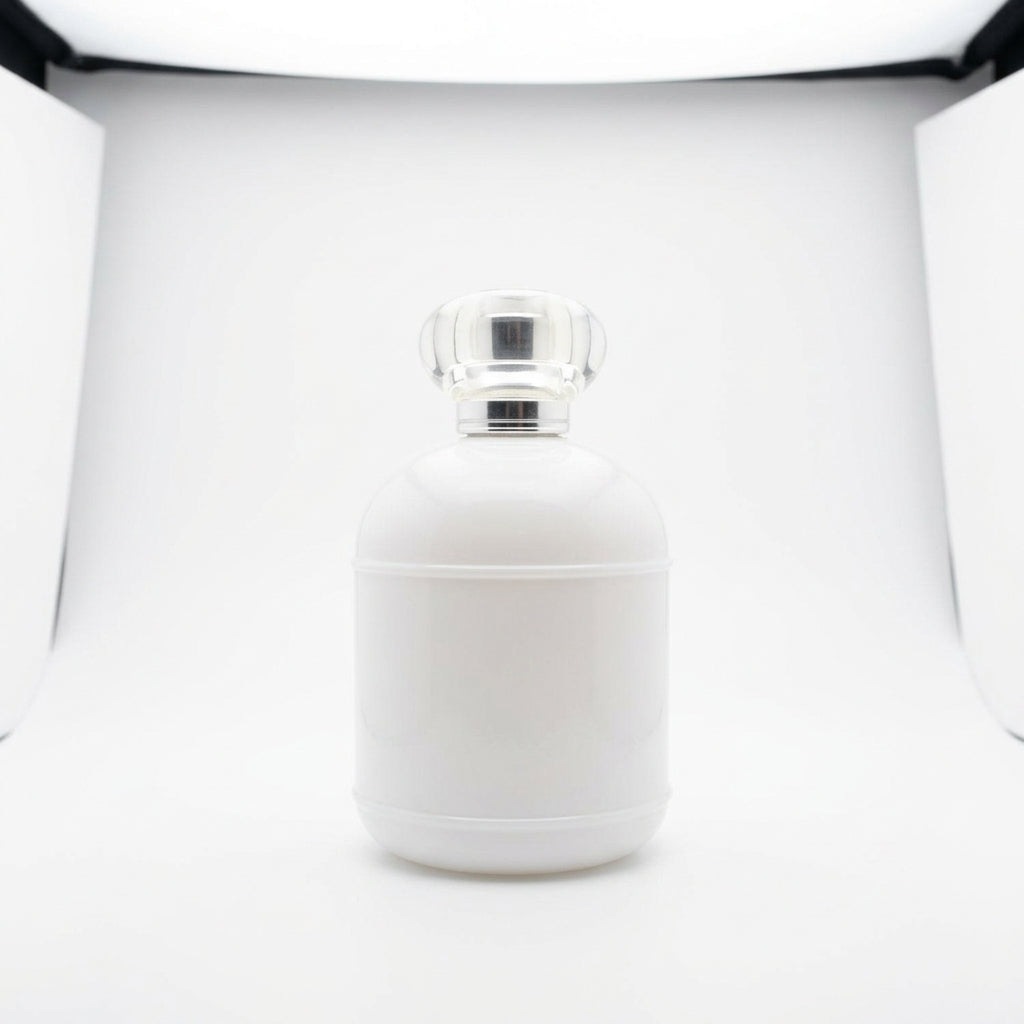 Perfume bottle — Studio - Back View | Generated by Modelize