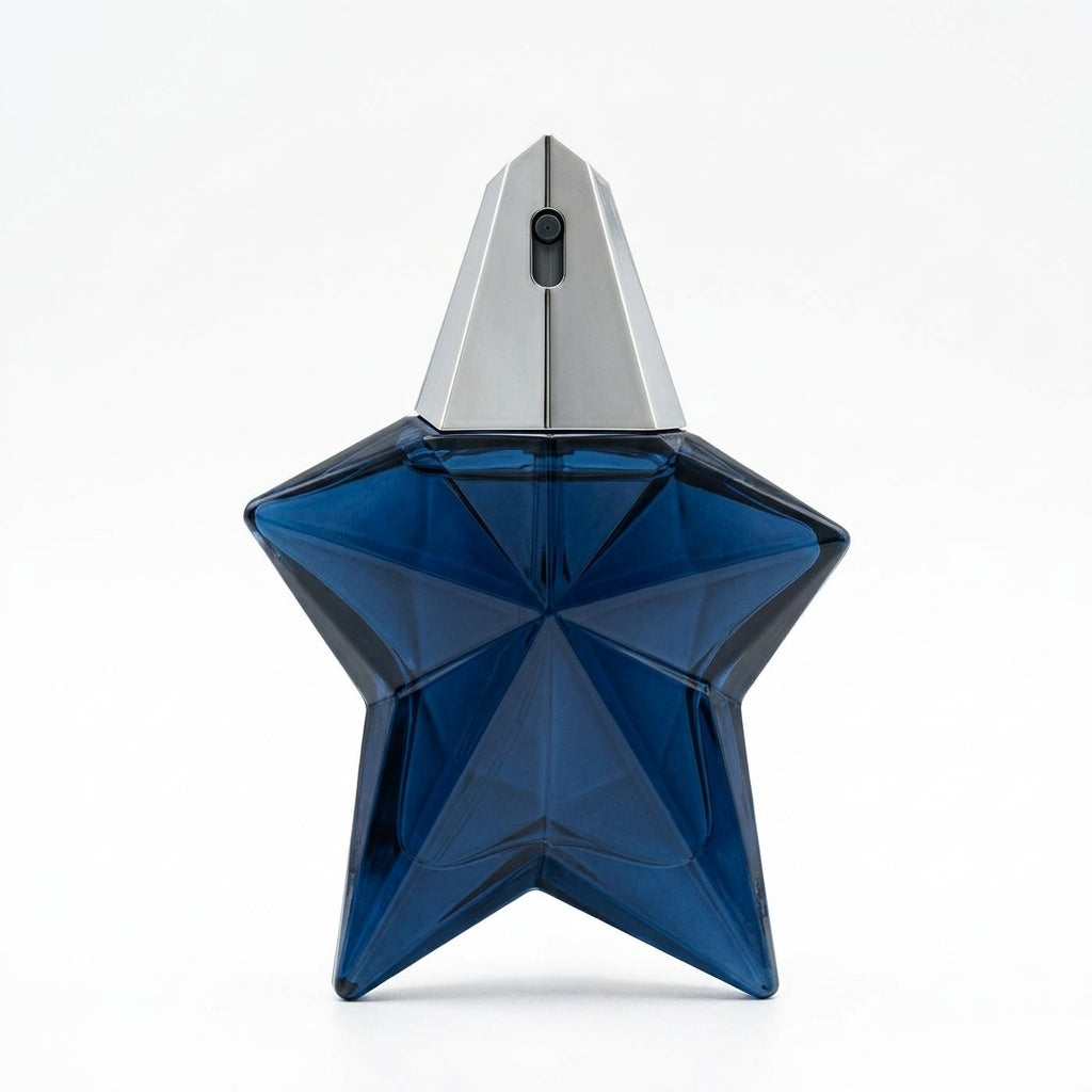 Fragrance bottle and packaging — Studio - Back View | Generated by Modelize