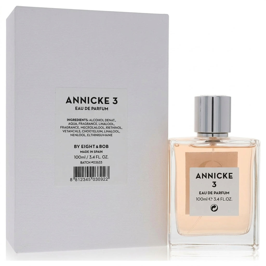 Eau de parfum bottle and box — Studio - Back View | Generated by Modelize