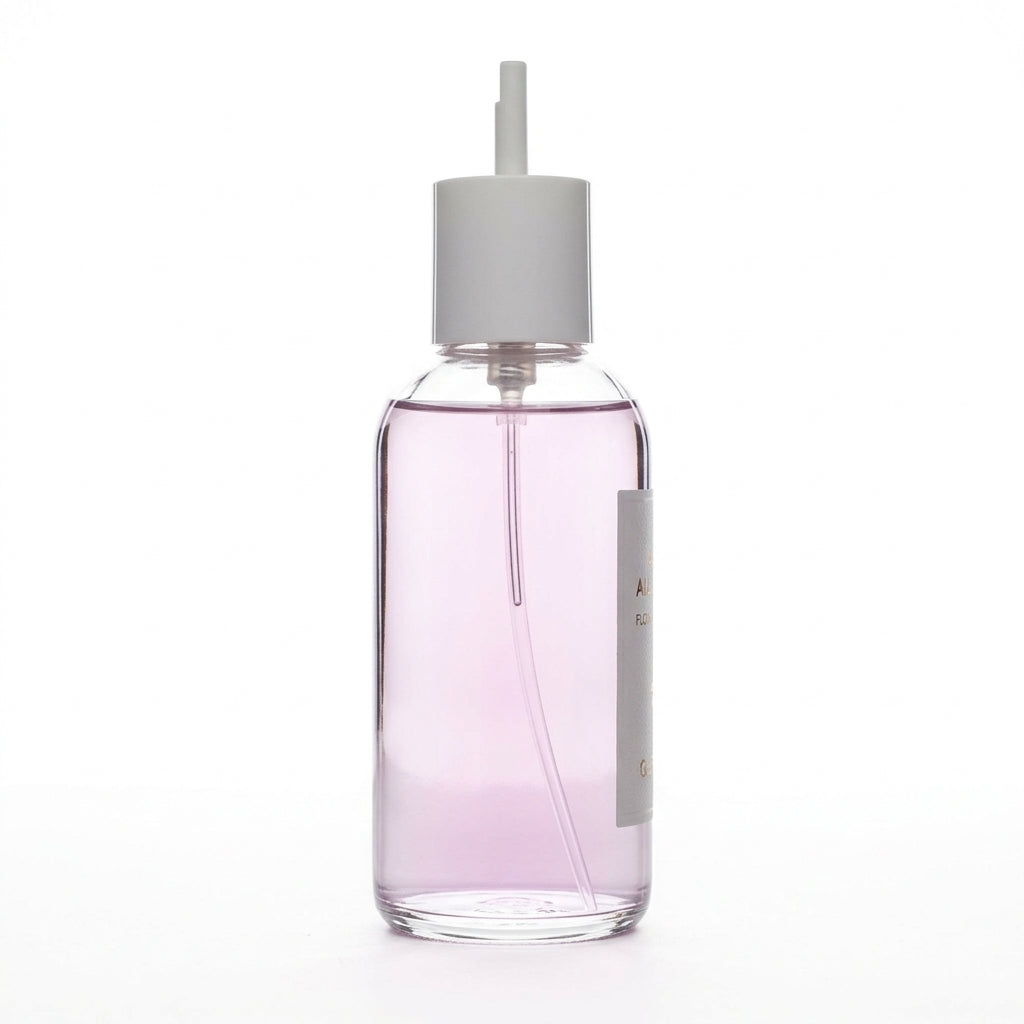 Perfume Refill Bottle — Studio - Side View | Generated by Modelize