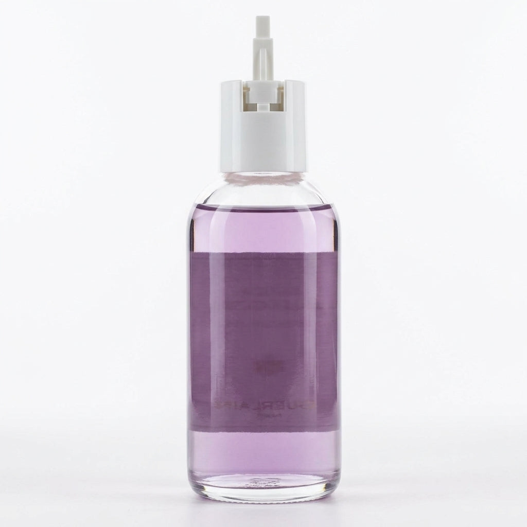 Fragrance Refill Bottle — Studio - Back View | Generated by Modelize