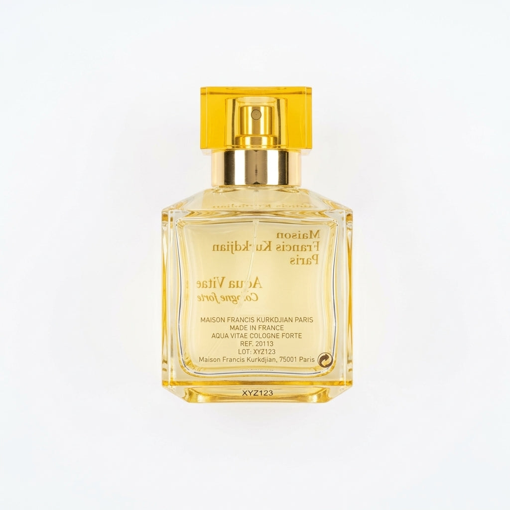 Fragrance — Flat Lay - Back | Generated by Modelize