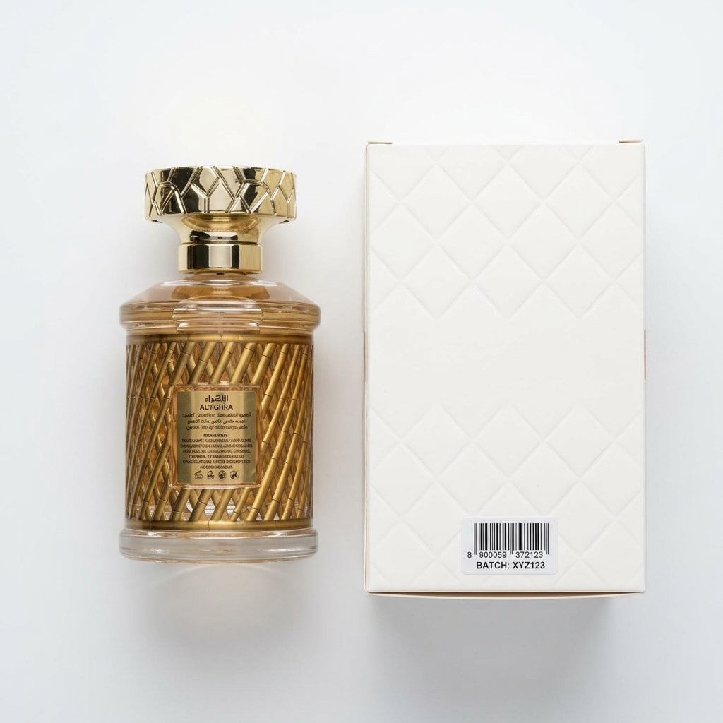 Perfume — Flat Lay - Back | Generated by Modelize