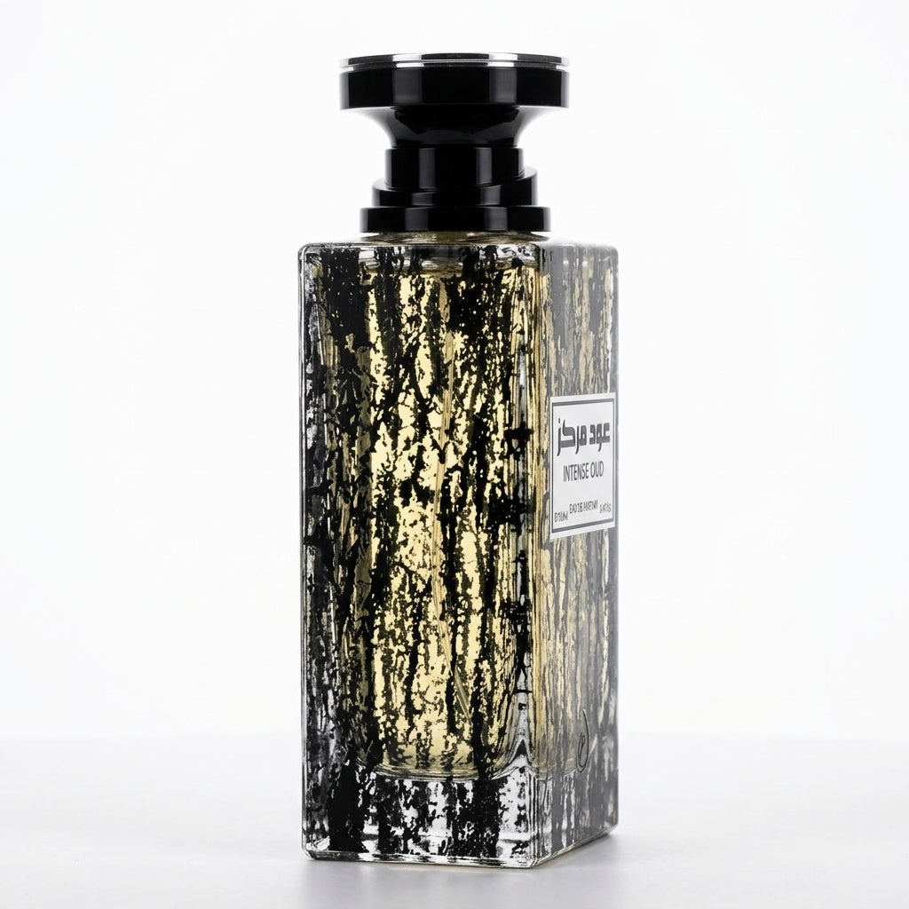 Perfume bottle — Studio - Side View | Generated by Modelize