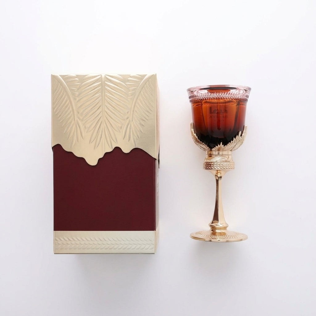 Eau De Parfum and packaging set — Flat Lay - Back | Generated by Modelize