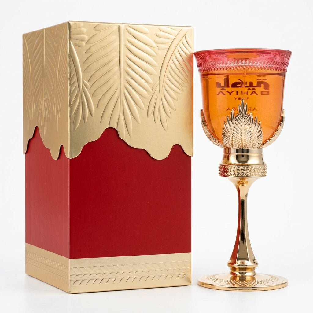 Eau De Parfum Spray and Box — Studio - Back View | Generated by Modelize